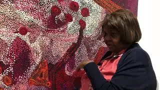 Wynne prize winner Sylvia Ken talks with Maria Stoljar about her winning painting 'Seven Sisters'