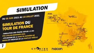 𝐒𝐈𝐌𝐔𝐋𝐀𝐓𝐈𝐎𝐍 Tour de France 2021 sur PCM2021 (&Eacute;tape 7)
