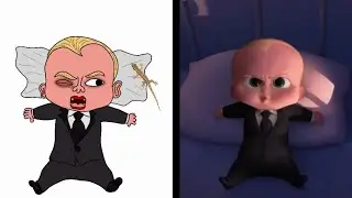 Tim Meets His New Brother | The Boss Baby Funny Drawing Meme 😂 | Drawing4meme
