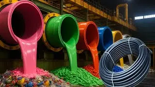 How Quality PVC Pipes Are made Through Plastic Scrap Recycling | Amazing Plastic Recycling Process