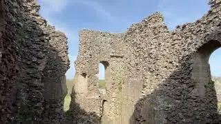 Exploring Bowes Castle, Bowes, County Durham