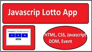 Lotto App | Javascript App|Random  Number Generator