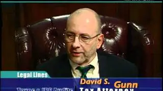 Attorney David Gunn discusses Tax Law on Legal Lines with Locke Meredith