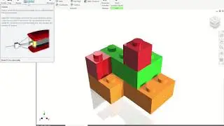 Autodesk Inventor Tutorial - Lego Brick Assembly Render