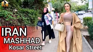 IRAN Walk With Me In Kosar Street  Luxury Streets Of Mashhad Iran. Walking Tour Mashhad IRAN