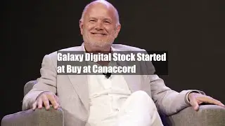 Galaxy Digital Stock Started at Buy at Canaccord