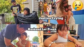 Prank To Daddy 😡Jastina ko Hand Broke Bho/Jastina Cry When She See Her Old Teacher 😢/Open House.