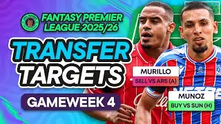 MY FPL GW4 TRANSFER TARGETS! ♻️ Munoz & Mateta! 🦅| Fantasy Premier League Tips 2025/26