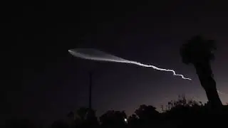 Falcon 9 launched from Vandenberg SFB seen from Perris Ca.