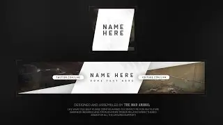 Free Youtube Banner & Avatar Revamp/Rebrand Template # 4 - PSD - FREE DOWNLOAD