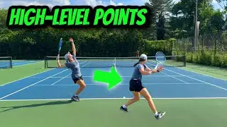 INTENSE Tiebreak Points Between Aspiring College Players [Junior Tennis]