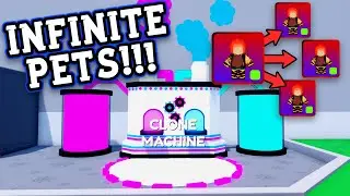 NEW CLONING MACHINE GIVES INFINITE PETS!!! - roblox anime tappers update