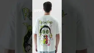 GenZstyle - Rick and Morty Down shoulder Men T-shirt 🔥 👕 - 599/₹