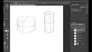 More cylinders...but cut in half  | Marc Brunet's Learn to Draw in 30 Days Exercises - Day 4