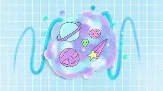 Pastel Galaxy Intro Template [no text] | iEditingX