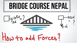 Bridge course in nepal// how to add two forces?