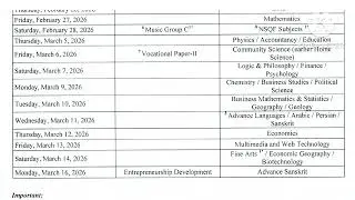 HS Final Exam 2026 Program// Routine for HS Final Exam 2026
