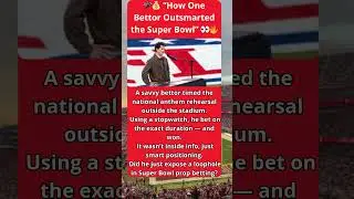🎤💰 &ldquo;How One Bettor Outsmarted the Super Bowl&rdquo; 👀🔥