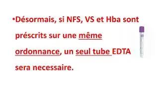 1 seul tube edta