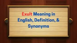 Exult Meaning in English, Definition, & Synonyms | Thesaurus Thrive