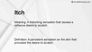 Itch Meaning