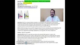 INLYTA (axitinib)- advanced renal cell carcinoma (RCC)
