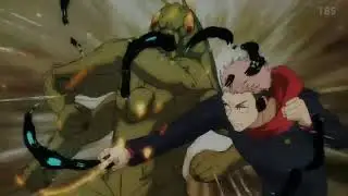 Yuji vs Grasshopper in Jujutsu Kaisen Season 2 Episode 8