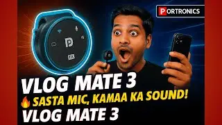Portronics Vlog Mate 3 Review 🔥 Best Budget Vlogging Mic for Creators? YouTube Ke Liye Perfect Hai?