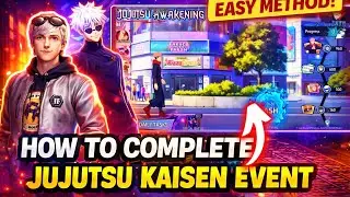 JUJUTSU KAISEN FREE REWARDS EVENT | FREE FIRE JUJUTSU KAISEN EVENT | HOW TO COMPLETE JUJUTSU KAISEN