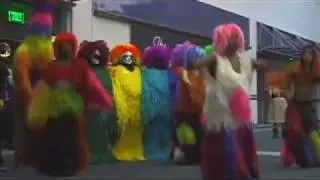 Nick Cave's Soundsuit Invasion No. 1 in LA, courtesy Fowler Museum at UCLA