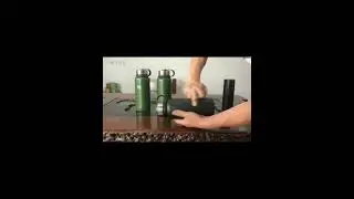 Stainless Steel Water Bottle Insulated Vacuum Flask Large Capacity Bottle with Leather Cover/Pouch.