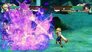 MINATO VS SASUKE RINNEGAN | GAME NARUTO MUGEN ANIME V12 PC 2022 | Full 111 Characters