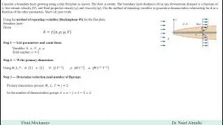 Chapter 7: Dimensional Analysis of Boundary Layer Thickness Using Buckingham Pi Theorem