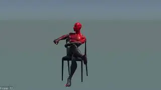 Sitting Down (Dramatic) Body Mechanics Practice Animation