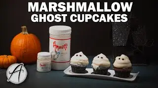 How to Make Marshmallow Ghost Cupcakes | Halloween Cupcake Recipe