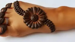 Teeja special mehndi design - easy coins mehndi design - mehndi ka design | simple leg mehndi design