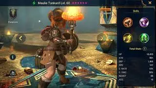 Raid Shadow Legends Hero Showcase Maulie Tankard lv 60