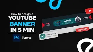 Design a YouTube Banner Image in Adobe Photoshop in 5 Minutes