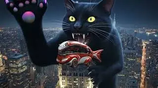 Fish-Car Prototype vs Cat-Zilla | Cyberpunk Comic Short &ndash; Insurance Won&rsquo;t Cover This