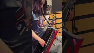 New riff #newsong #rockband #altrock #livemusic #keytar #rehearsal