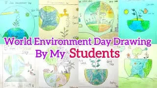 Environment Day Drawing Collection ll Environment Poster Making Ideas ll Save Water / Save Tree