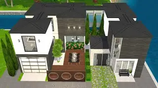 Modern House Build 🏡🌞- THE SIMS MOBILE (speedbuild)