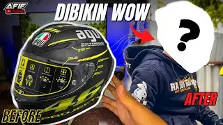 REPAINT HELM PISTA SIMPLE KEREN‼️ BEGINI PROSESNYA🔥 RESTORASI HELM LAMA JADI BARU PART - 2