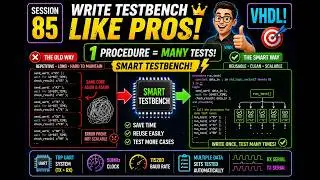 85 ~ VHDL Project : Stop Rewriting Test Cases, Instead Use Procedures in VHDL Testbench