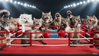 Cat boxing