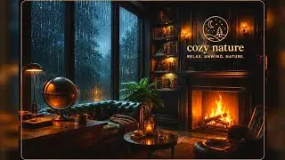 Fireplace and Rain Ambience 🌧️ Relaxing Sounds for Sleep, Study & Meditation | +11 Hours