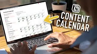 The Perfect Content Calendar for Social Media Scheduling | FREE Notion Template
