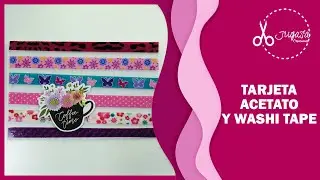 ¡Crea una TARJETA FÁCIL con WASHI TAPE ! ✂ | Tutorial Paso a Paso | JUGASA
