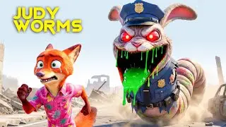 Judy Become: WORM HYBRID | VS GREEN APPLE CURE |Story of Judy and Nick|Zootopia Official Music Video