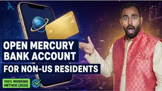 💳 Open Mercury Bank Account for Non-US Residents | 100% Working Method (2026)